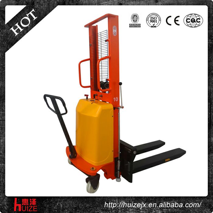 升高1.6米半電動堆高車(單門架) 升高1.6米半電動堆高車(單門架)