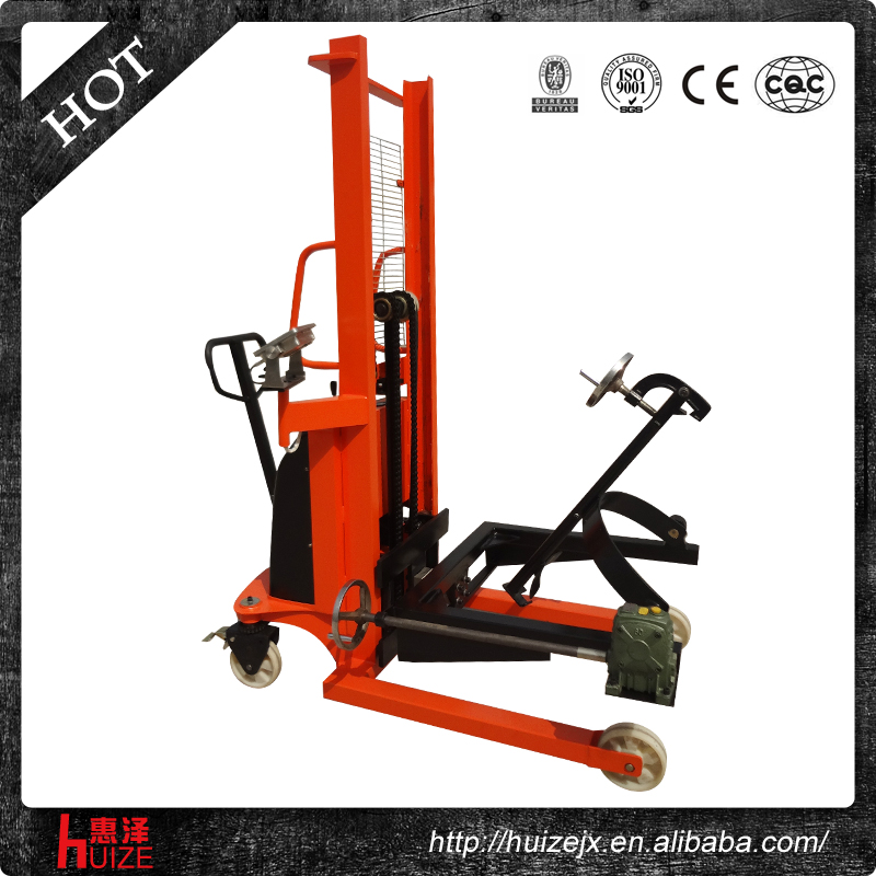 半電動稱重油桶車（夾鐵桶，手搖翻轉(zhuǎn)倒料）