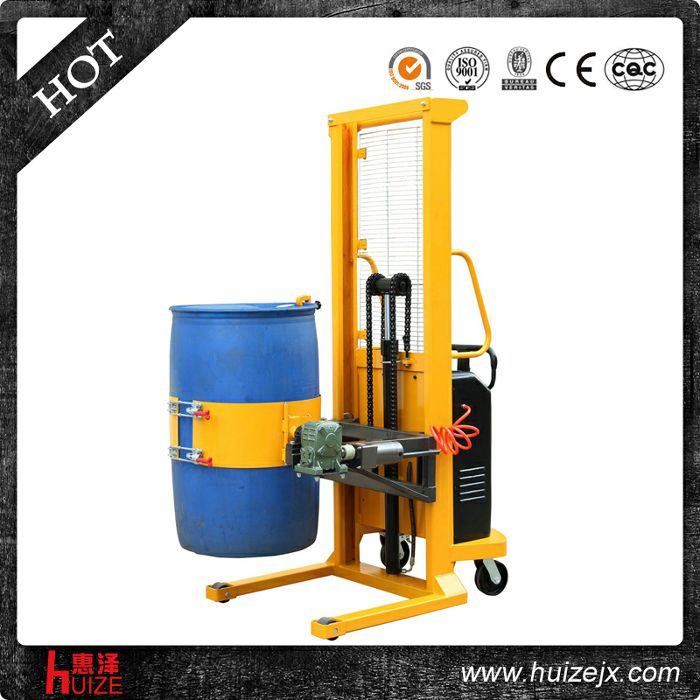 半電動多功能油桶車（單門架，夾塑桶）